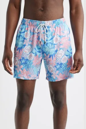 Vintage Summer Seersucker Volley Swim Trunks in at Nordstrom, Size X-Large