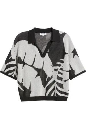 525 America Carter Palm Tree Polo Sweater in at Nordstrom, Size Small