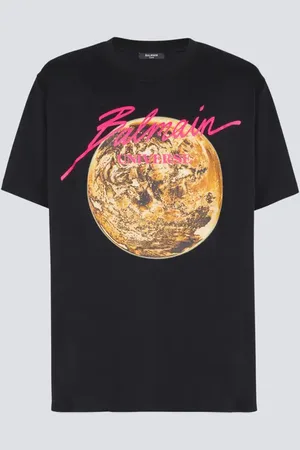 Balmain Printed Universe logo and planet T-shirt in at Nordstrom, Size X-Large