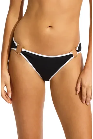 Seafolly Ring Hipster Bikini Bottoms in at Nordstrom, Size 6 Us