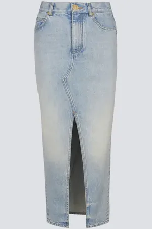 Balmain Denim midi skirt in at Nordstrom, Size 38 Eu