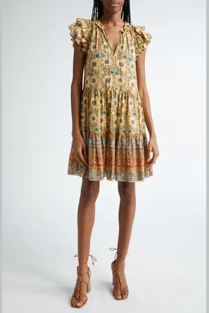 ULLA JOHNSON Coletta Print Shift Dress in at Nordstrom, Size 00