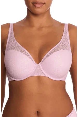 Natori Pretty Smooth Lace Underwire T-Shirt Bra in at Nordstrom, Size 40C