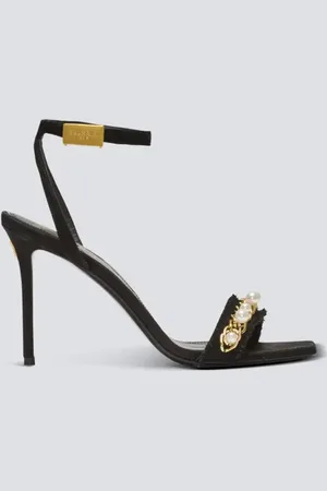 Balmain PB sandals in suede leather in at Nordstrom, Size 38