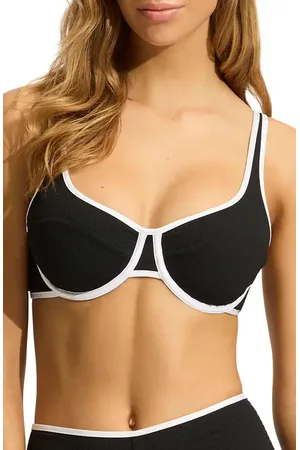 Seafolly Beach Bound Colorblock Underwire Bikini Top in at Nordstrom, Size 10 Us