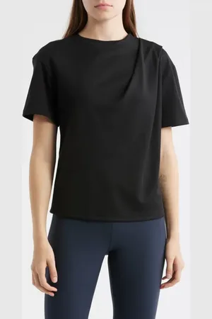 THEORY Draped Supima?? Cotton T-Shirt in at Nordstrom, Size Petite