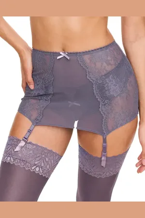 Adore Me Milena Garter Belt Lingerie in at Nordstrom, Size Small