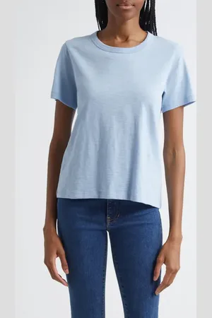 VERONICA BEARD Carla Crewneck Cotton T-Shirt in at Nordstrom, Size X-Small