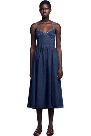 Sandro Midi denim dress in at Nordstrom, Size 42 Eu