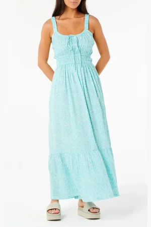 Rip Curl Neon Isles Tiered Maxi Dress in at Nordstrom, Size X-Large