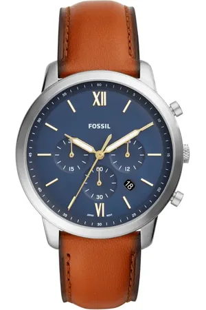 Fossil Neutra Chronograph Leather Strap Watch, 44mm in at Nordstrom