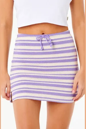 Rip Curl Bobbi Stripe Knit Miniskirt in at Nordstrom, Size Xx-Small