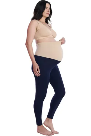 Motherhood Maternity Secret Fit Over the Belly Coated Full Length Legging in at Nordstrom, Size X-Large