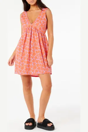 Rip Curl Neon Isles Cover-Up Minidress in at Nordstrom, Size Medium