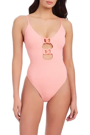 Sanctuary Rib One-Piece Swimsuit in at Nordstrom, Size Small