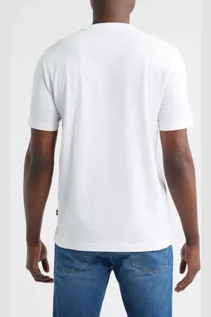 HUGO BOSS Thompson Floral Logo Cotton Graphic T-Shirt in at Nordstrom, Size Medium