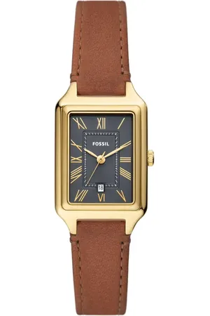 Fossil Raquel Leather Strap Watch, 23mm in at Nordstrom