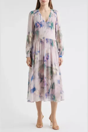HUGO BOSS Ditilla Print Long Sleeve Dress in at Nordstrom, Size 8
