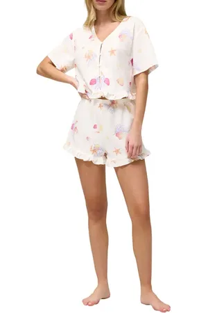 Honeydew Coastal Cozy Shortie Pajamas in at Nordstrom, Size X-Small