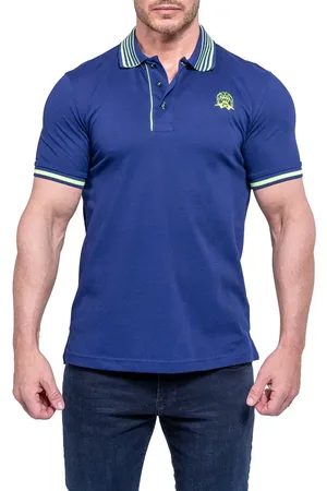 Maceoo Tipped Embroidered Logo Polo in at Nordstrom, Size 3