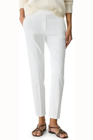 THEORY Treeca Linen Blend Pull-On Crop Pants in at Nordstrom, Size 0
