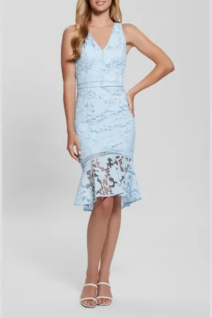 Guess Itzel Lace Sleeveless Sheath Dress in at Nordstrom, Size 8
