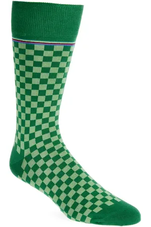 Paul Smith Hudson Check Cotton Blend Dress Socks in at Nordstrom