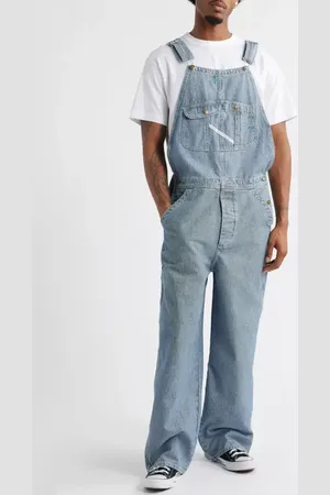 Elwood Bleacher Stripe Denim Overalls in at Nordstrom, Size 36