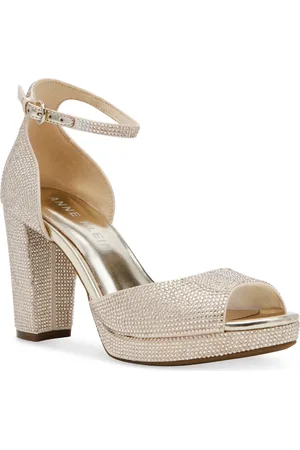 Anne Klein Vista Ankle Strap Platform Sandal in at Nordstrom, Size 8.5