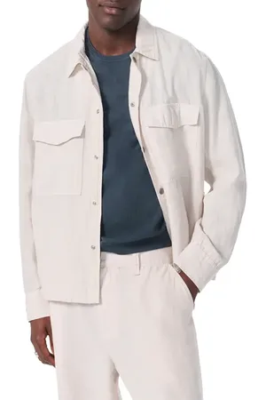 RAG&BONE Angus Linen Shirt Jacket in at Nordstrom, Size Xx-Large