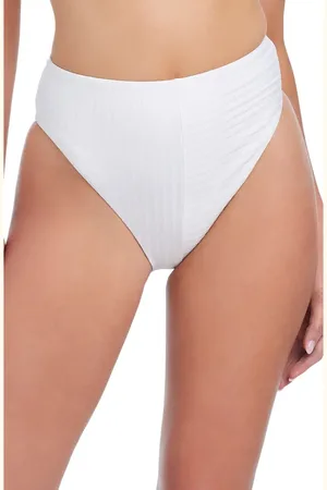 Sanctuary Refresh Rib High Waist Bikini Bottoms in at Nordstrom, Size Medium