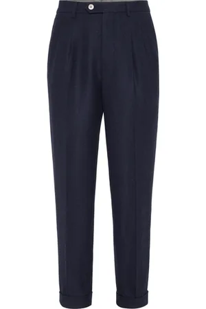 Brunello Cucinelli Trousers with textured stripes in at Nordstrom, Size 56 It