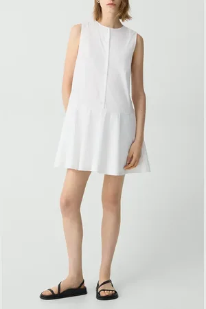 THEORY Sleeveless Drop Waist Minidress in at Nordstrom, Size X-Large