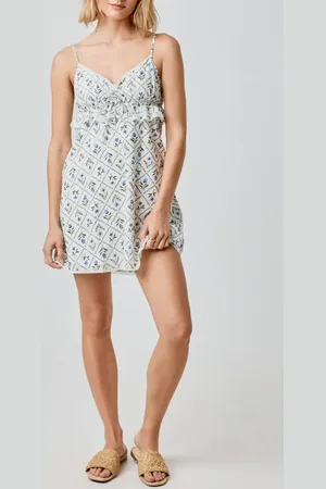 Florence By Mills Ruffle Lace Trim Cotton Mini Sundress in at Nordstrom, Size Xx-Small