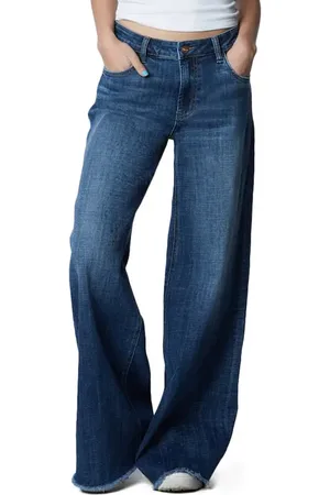 HINT OF BLU Mighty High Waist Wide Leg Jeans in at Nordstrom, Size 25