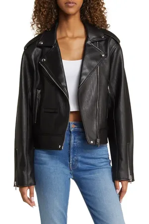 BLANK NYC Faux Leather Moto Jacket in at Nordstrom, Size Medium