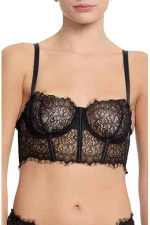Hanky Panky Sheer Seduction Underwire Bustier in at Nordstrom, Size Large