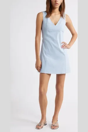 Open Edit Sleeveless Linen Blend Minidress in at Nordstrom, Size X-Small