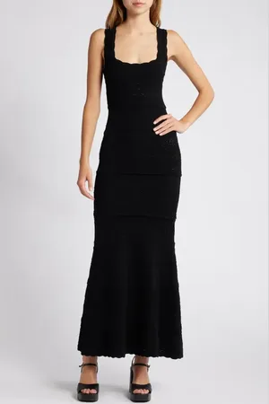 LOVESHACKFANCY Ellaria Mixed Stitch Maxi Dress in at Nordstrom, Size Medium