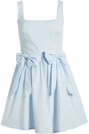 ALL IN FAVOR Front Bow Fit & Flare Minidress in at Nordstrom, Size Medium