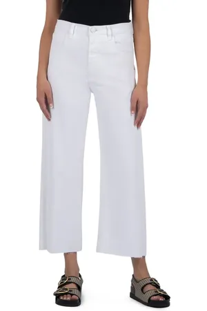Kut From The Kloth Gwen High Waist Crop Wide Leg Jeans in at Nordstrom, Size 2
