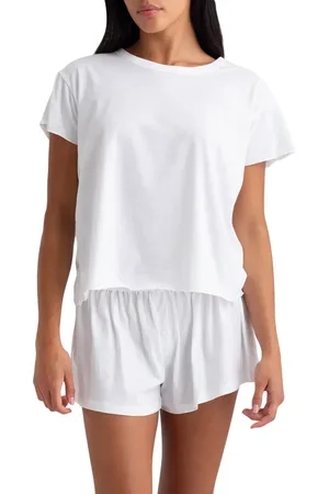Papinelle Boxy Organic Cotton Sleep T-Shirt in at Nordstrom, Size Small