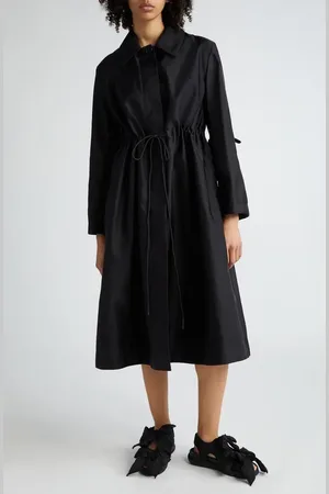 Cecilie Bahnsen Vania Bow Sleeve Nylon Coat in at Nordstrom, Size 2 Us