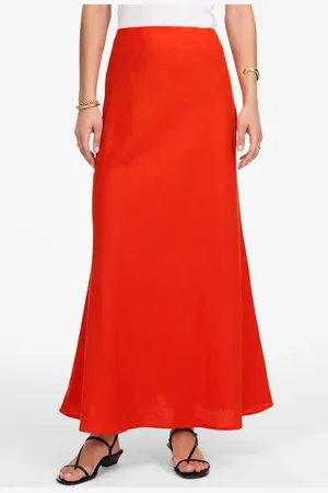 Madewell Linen Maxi Slip Skirt in at Nordstrom, Size 00