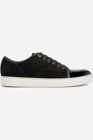 Lanvin Dbb1 Suede And Patent Leather Sneakers in at Nordstrom, Size 9