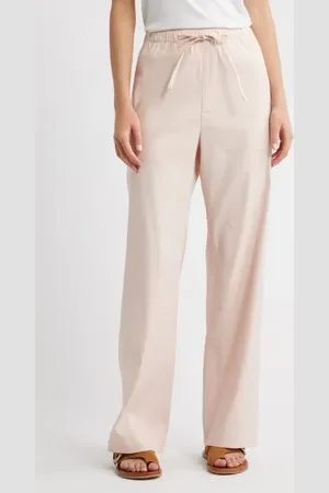 RAG&BONE Logan Linen Blend Wide Leg Pants in at Nordstrom, Size X-Small