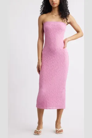 BP. Floral Lace Body-Con Midi Dress in at Nordstrom, Size Large