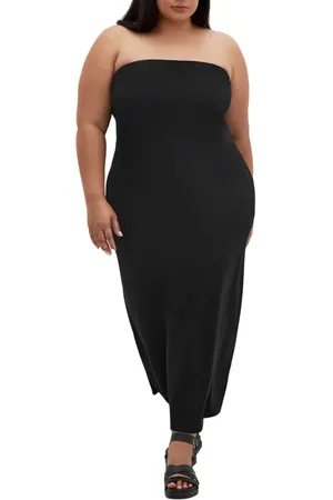 City Chic Amari Strapless Maxi Dress in at Nordstrom