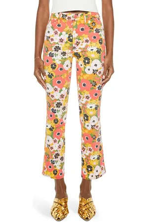 Mother Smokin Double Flood Crop Flare Jeans in at Nordstrom, Size 28