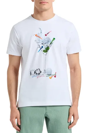 Robert Graham On the Green Cotton Graphic T-Shirt in at Nordstrom, Size Xxx-Large